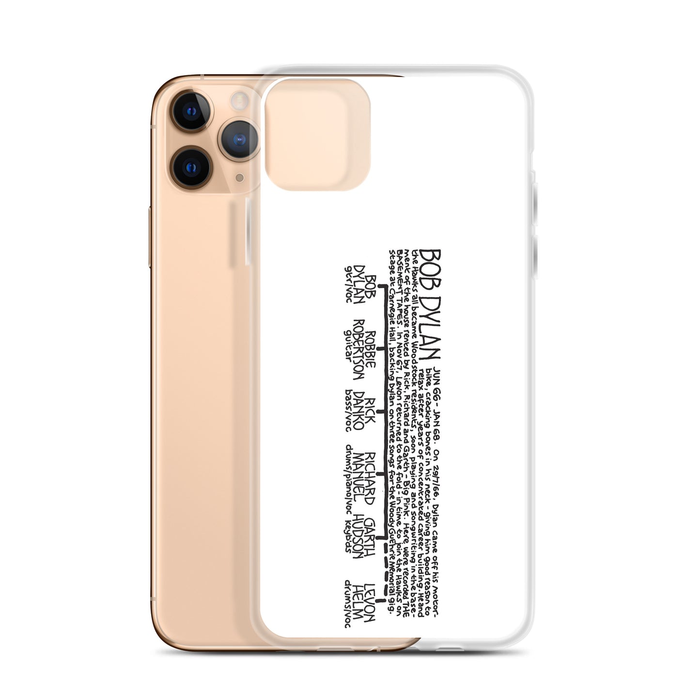Bob Dylan '66 to '68 | iPhone case