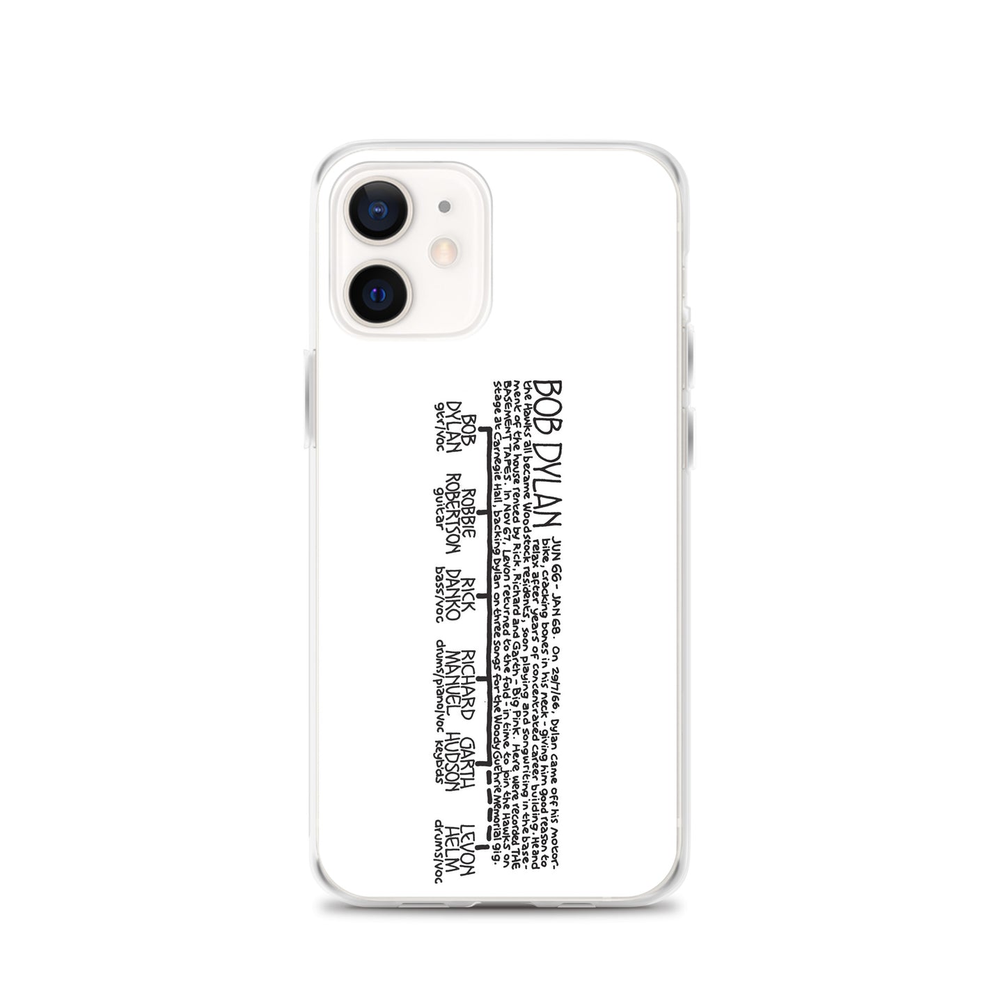 Bob Dylan '66 to '68 | iPhone case