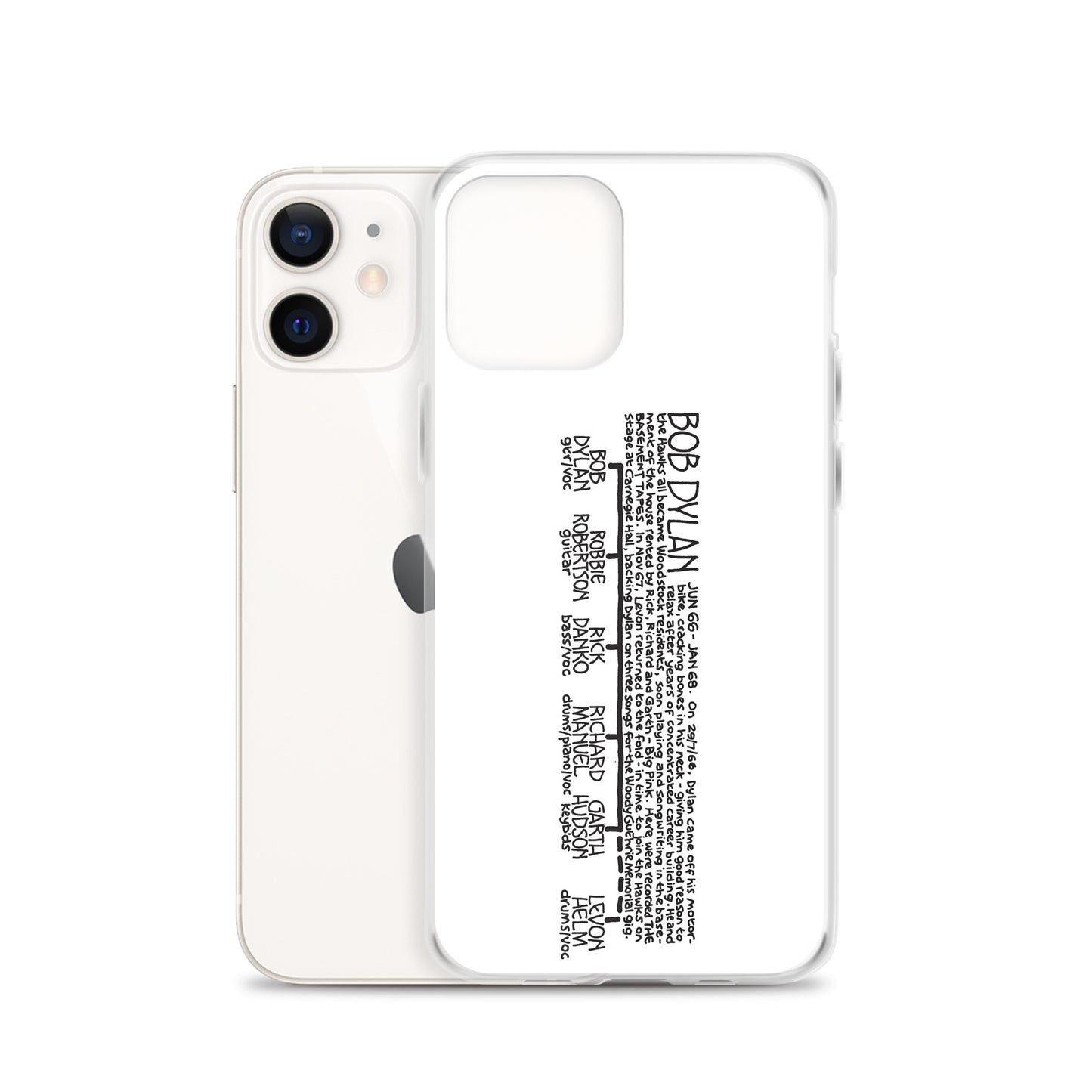 Bob Dylan '66 to '68 | iPhone case