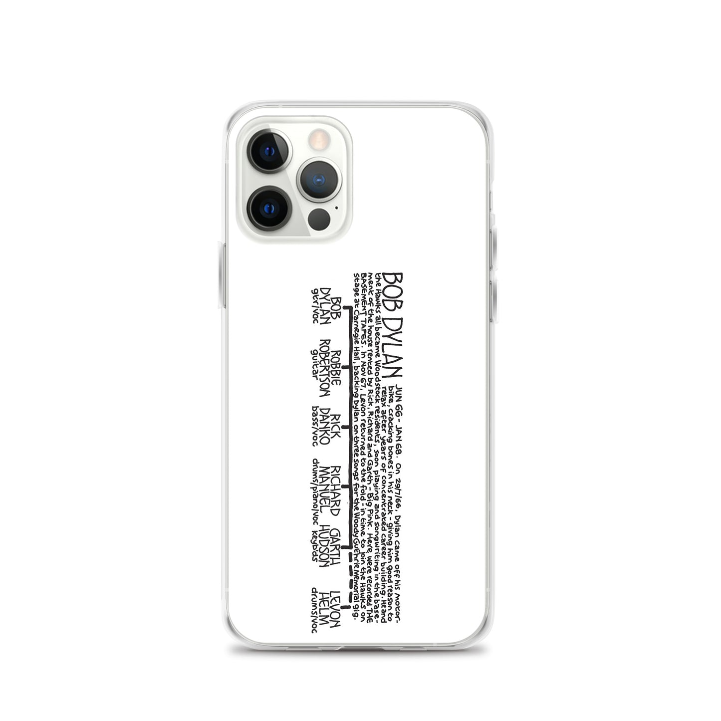 Bob Dylan '66 to '68 | iPhone case