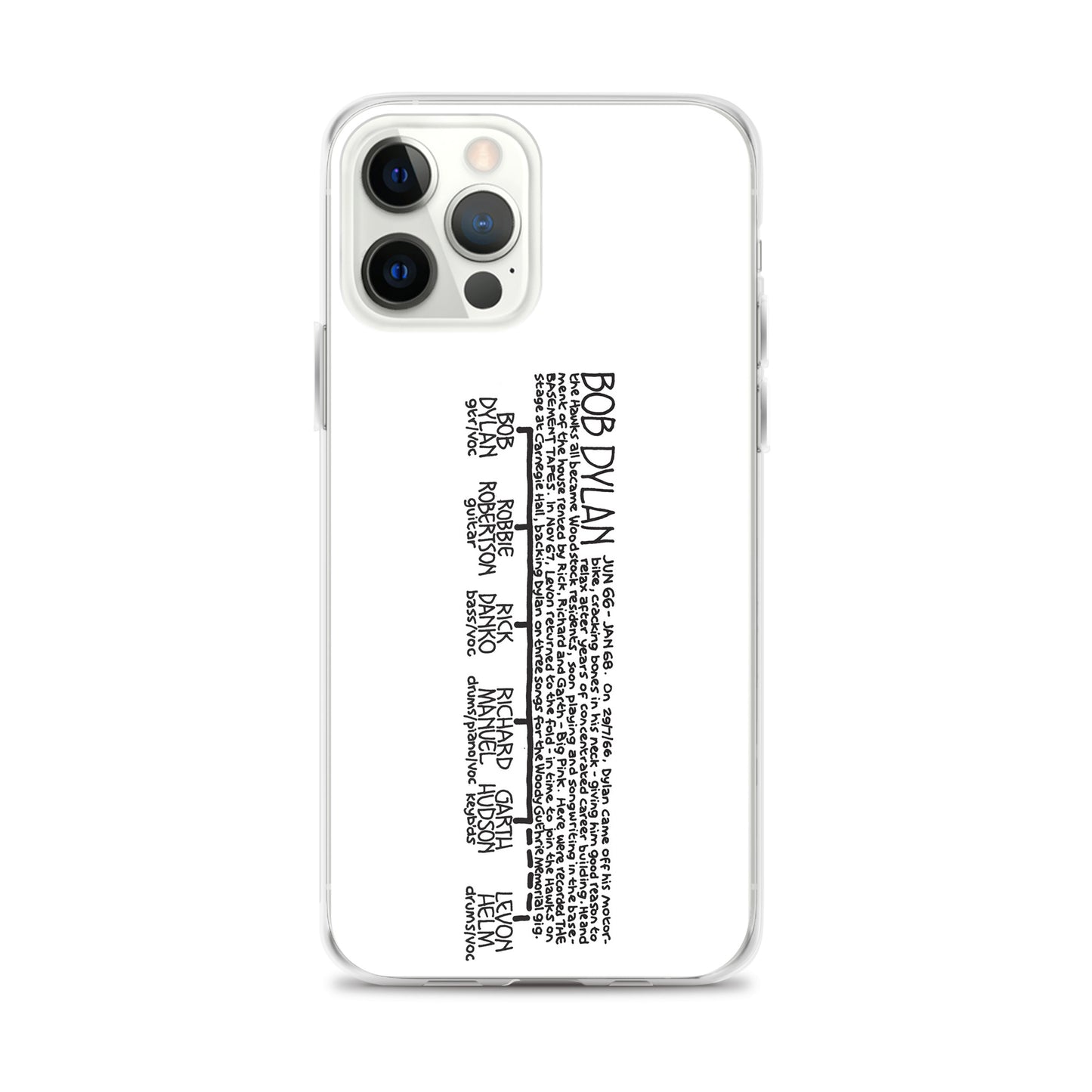 Bob Dylan '66 to '68 | iPhone case