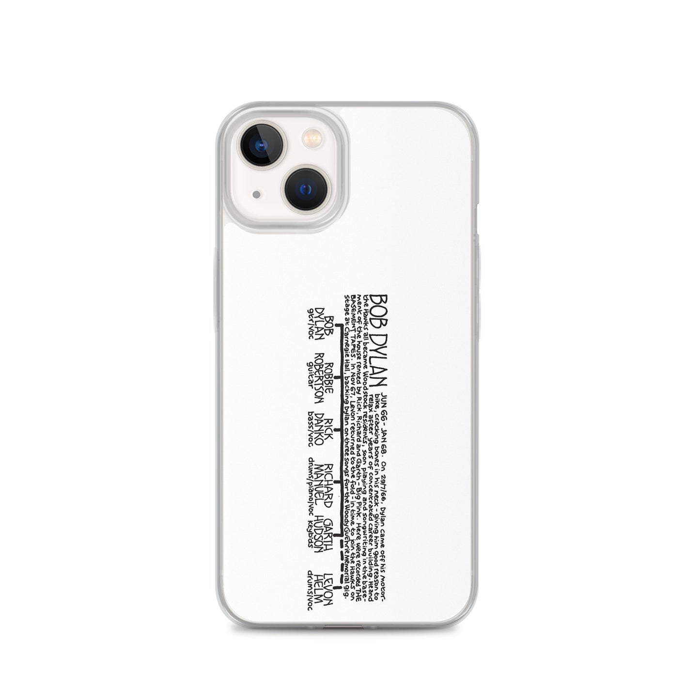 Bob Dylan '66 to '68 | iPhone case