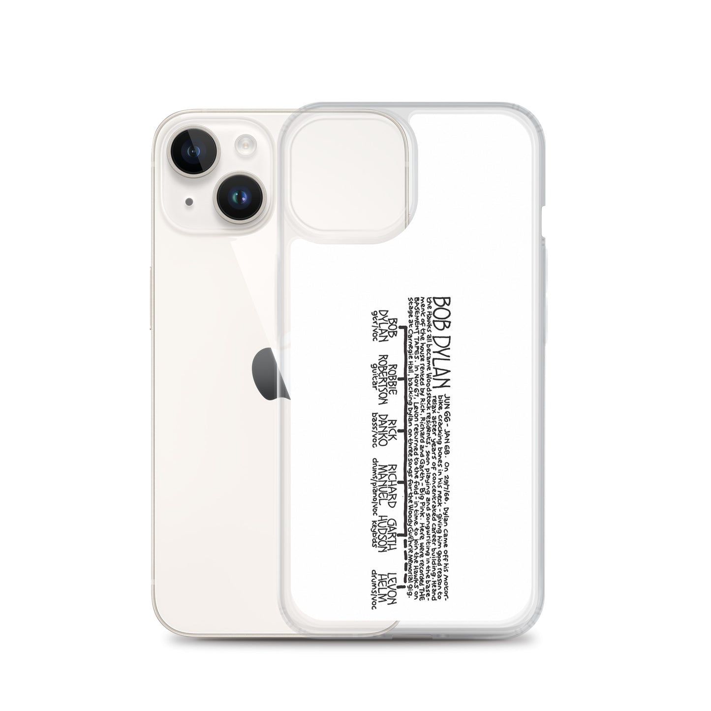 Bob Dylan '66 to '68 | iPhone case