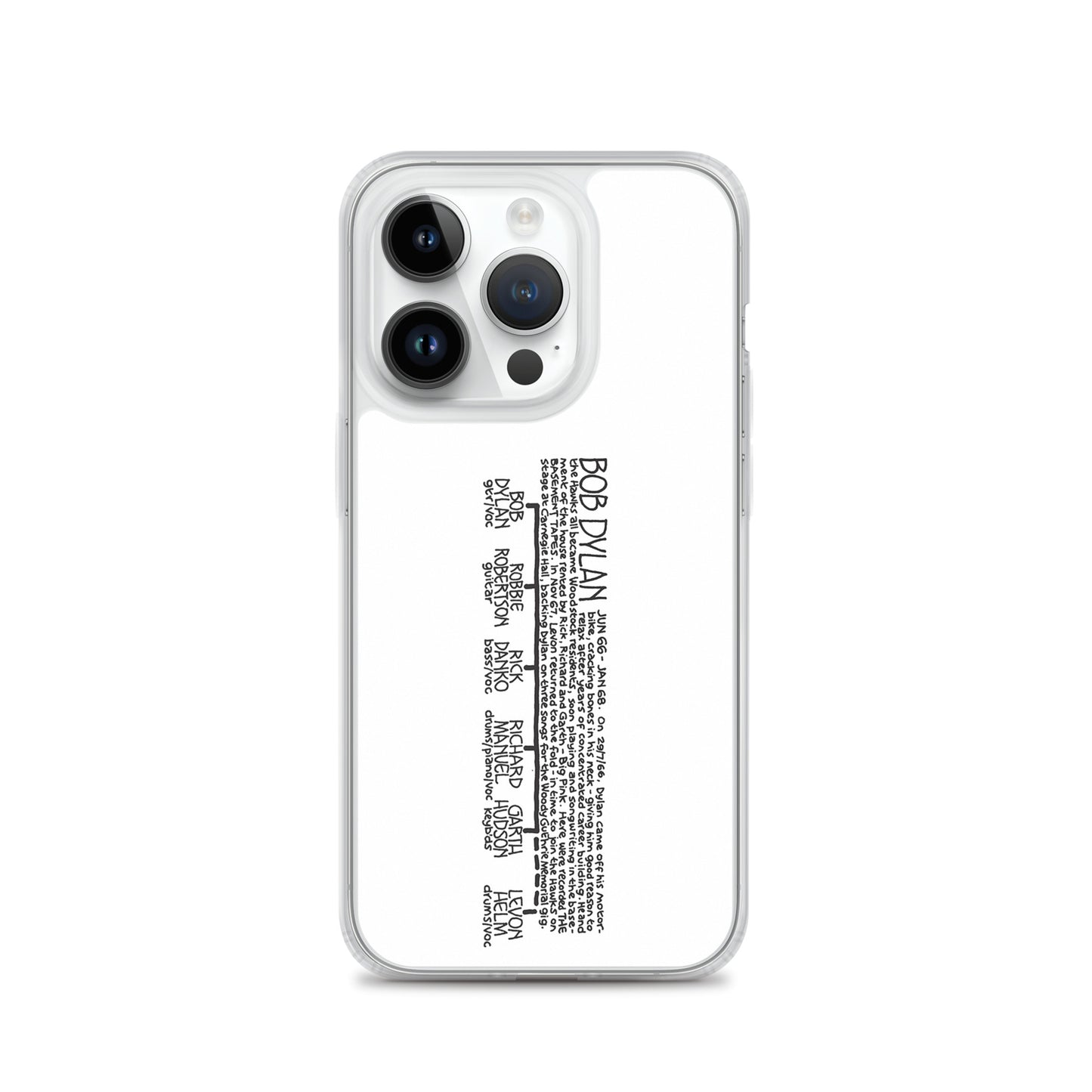 Bob Dylan '66 to '68 | iPhone case