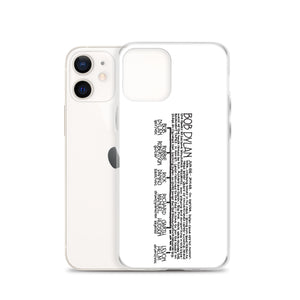 Bob Dylan '66 to '68 | iPhone case